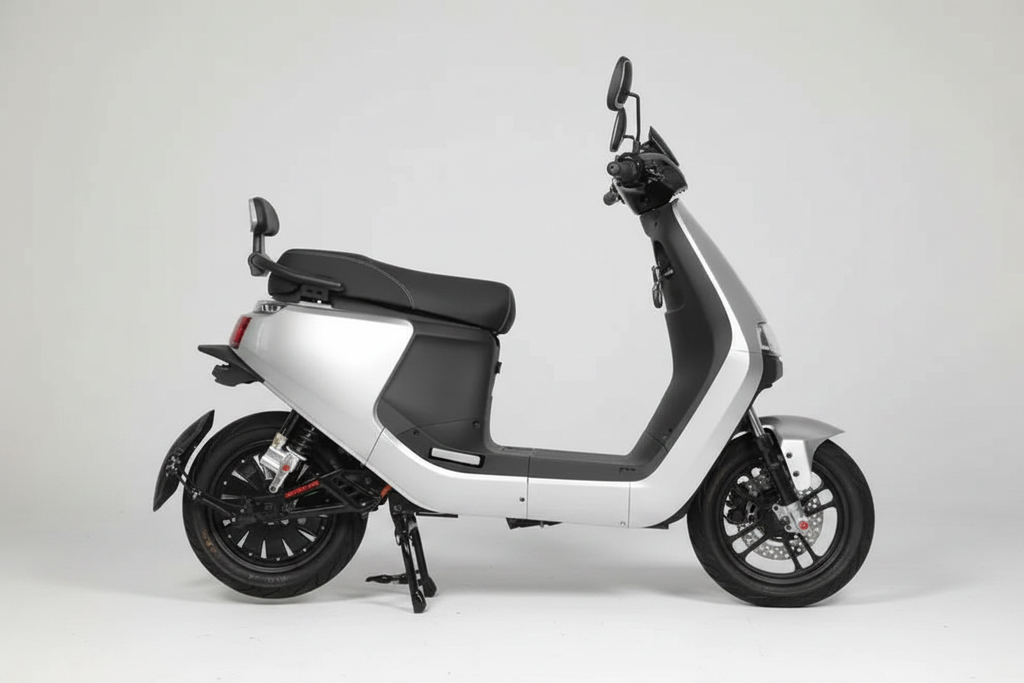 Scooter grauer Studio-Hintergrund 2